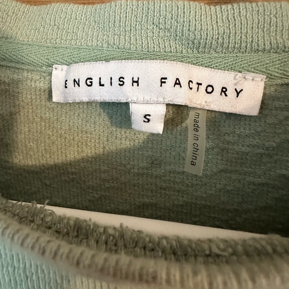 ENGLISH FACTORY
Knit Stripe Woven Mixed Dress sage size small - Picture 4 of 4